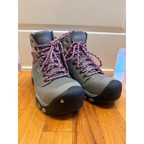KEEN Utility Women's Canby 6" Aluminum Toe Waterproof Work Boot Grey - Size 8W - Picture 1 of 13